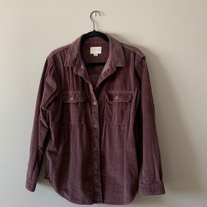 Lightweight Mauve Corduroy American Eagle Jacket
